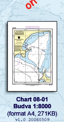 Chart 08-01 Budva 1:8000 (format A4, 271KB) v1.0 20060509
